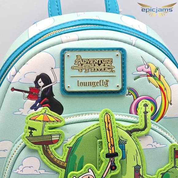 cartoon network loungefly mini backpack Power Puff Girls Triple Pocket Loungefly Cartoon Network Adventure Time